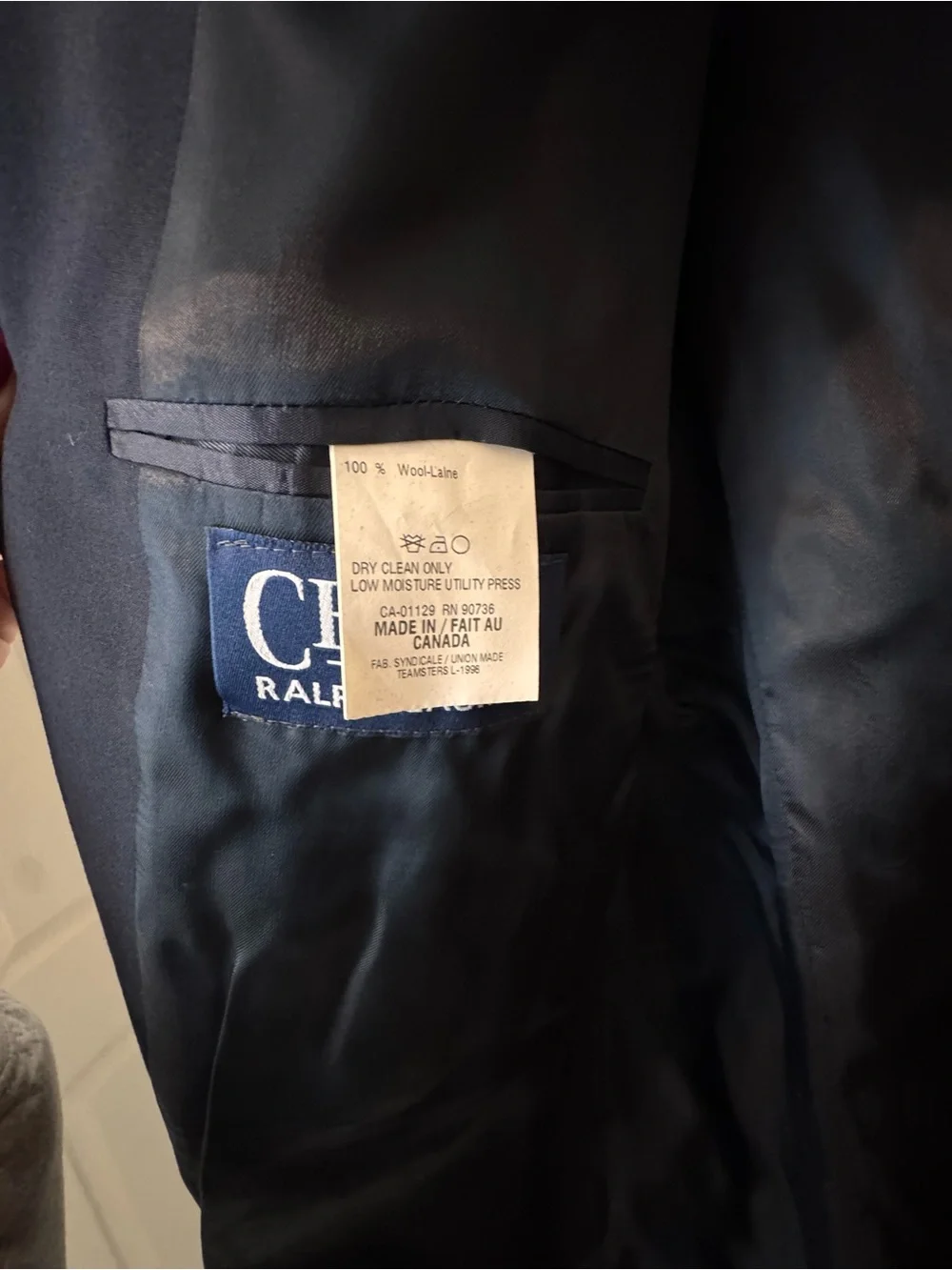 Ralph Lauren Navy Sport Coat with Gold Buttons